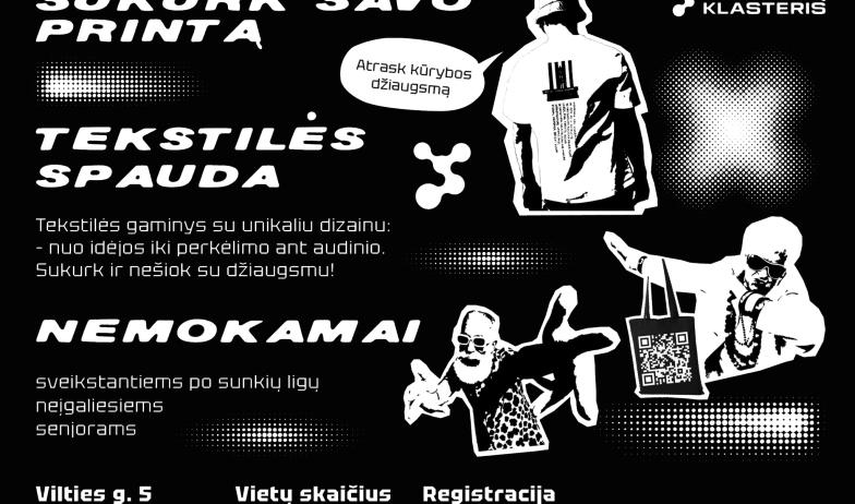 Dirbtuvės „Sukurk savo printą“